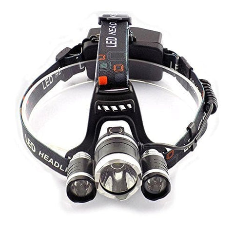 Tactical Style LED Headlamp 15000 Lumen Flashlight with Improved LED Flashlights