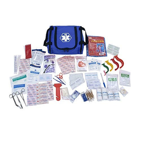 Fully Stocked Emergency Survival First Aid Kit - Assorted Colors Blue First Aid Kits