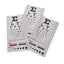 Snellen Pocket Eye Chart Wall Chart for Visual Acuity with Red + Green Lines, Pupil Gauge 3 Eye Charts