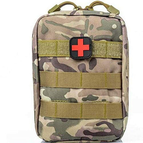 ASATechmed Tactical Military MOLLE First Aid IFAK Utility EMT Medical Pouch (Bag Only) Ideal Gift for First Responder, EMT, Paramedics, Soldiers, Police and More Green Camouflage Sports