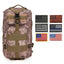ASA Techmed Tactical Backpack with Waterproof Pouch + 6 Embroidered U.S. Flag Patches for Outdoors, Travel Desert Snake Sports