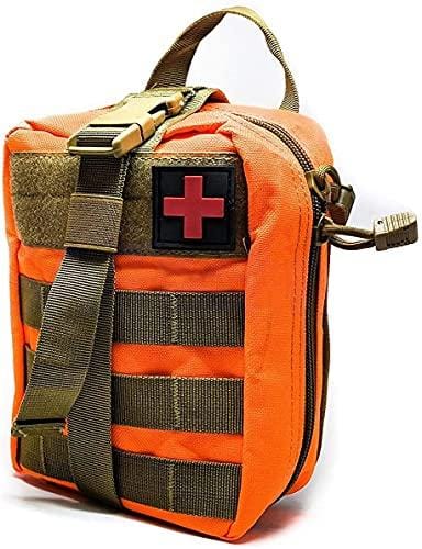 ASA Techmed Tactical Military Molle Pouch/ IFAK Pouch - Assorted Colors Orange Trauma & IFAK bags