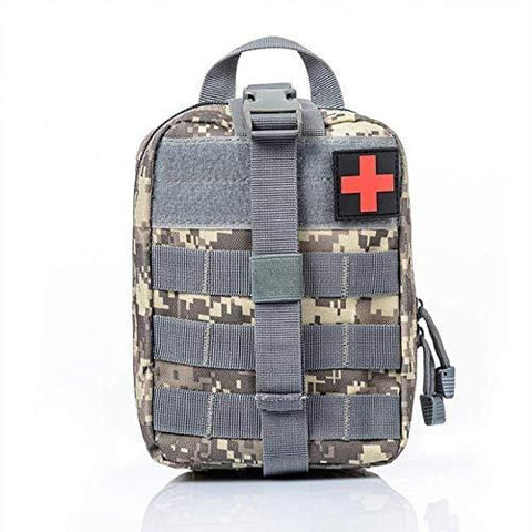 ASA Techmed Tactical Military Molle Pouch/ IFAK Pouch - Assorted Colors Grey Camo Trauma & IFAK bags