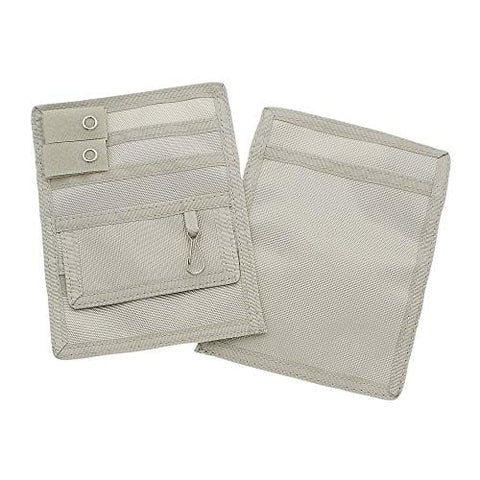 4-Pockets Nurse Purse/ Nurse Fanny Pack for Accessories, Easy-Clean Nylon - Assorted Colors Light Grey Nurse & Medical Bags