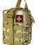 EMT Molle Pouch/ IFAK Pouch - Medical First Aid Kit Utility Pouch Green Camo Trauma & IFAK bags
