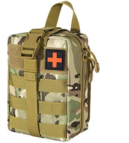 EMT Molle Pouch/ IFAK Pouch - Medical First Aid Kit Utility Pouch Green Camo Trauma & IFAK bags