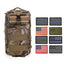 ASA Techmed Rucksack Military Tactical Molle Bag Backpack Waterproof Pouch + 8 U.S. Flag Patches for Outdoors, Hiking, Travel Moss Oak Sports