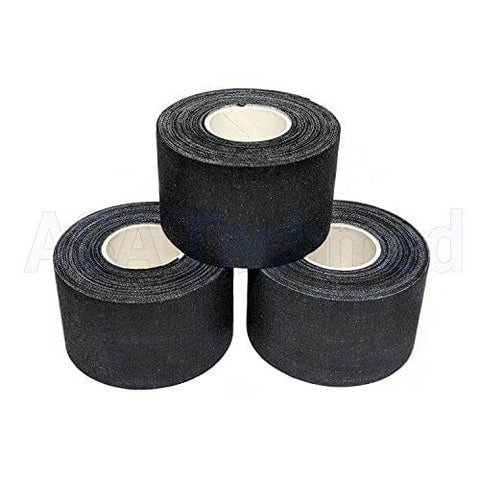 ASA TECHMED - 15yd Premium Athletic Trainer's Tape - 1.5" Black Athletic Tape Ankles New - Ideal for First Aid Kit and Sporting First Aid Kit 3 Cohesive / Self Adhesive Bandages