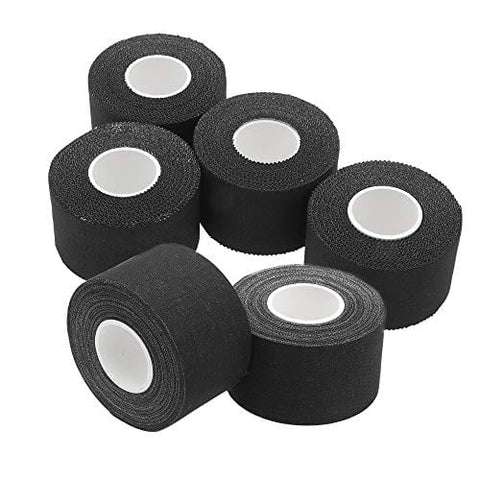ASA TECHMED - 15yd Premium Athletic Trainer's Tape - 1.5" Black Athletic Tape Ankles New - Ideal for First Aid Kit and Sporting First Aid Kit 6 Cohesive / Self Adhesive Bandages