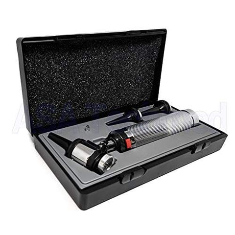 ASA Techmed New Professional Diagnostic Otoscope ENT - Ear, Nose & Throat True View Full Spectrum LED w/Grip Handle + 3 Sizes Reusable Specula + Hard Storage Case for Adults, Children Otoscopes