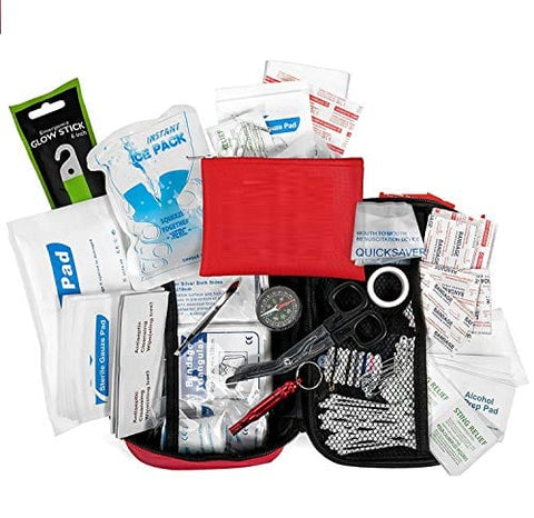 ASA Techmed 2-in-1 First Aid Kit (120 Piece) + Bonus 32-Piece Mini First Aid Kit: Compact, Lightweight for Emergencies at Home, Outdoors, Car, Camping, Workplace, Hiking & Survival First Aid Kits