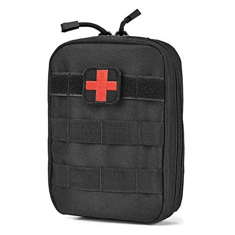 ASATechmed Tactical Military MOLLE First Aid IFAK Utility EMT Medical Pouch (Bag Only) Ideal Gift for First Responder, EMT, Paramedics, Soldiers, Police and More Black Sports
