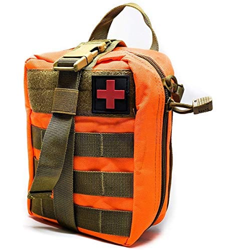 EMT Molle Pouch/ IFAK Pouch - Medical First Aid Kit Utility Pouch Orange Trauma & IFAK bags