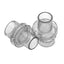 Universal Plastic CPR Pocket Resuscitator Mask Replacement Valves, CPR Rescue Mask Training Valves - Assorted Colors Clear 2-Pack CPR Masks