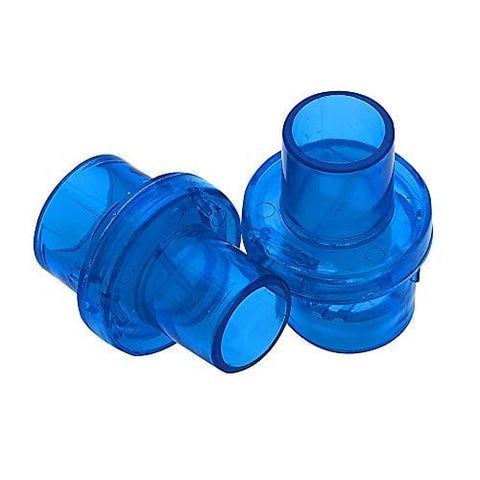 Universal Plastic CPR Pocket Resuscitator Mask Replacement Valves, CPR Rescue Mask Training Valves - Assorted Colors Blue 2-Pack