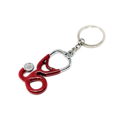 Nurse Stethoscope/ Keyring Charms - Stethoscopes, Dental Mirrors and More Red Stethoscope 3-Pack Nurse Products