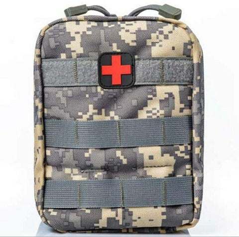 EMT Molle Pouch/ IFAK Pouch - Medical First Aid Kit Utility Pouch Gray Camo Trauma & IFAK bags