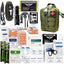 ASA Techmed 250 Pieces Survival First Aid Kit IFAK Molle System Compatible Outdoor Gear Emergency Kits Trauma Bag for Camping Boat Hunting Hiking Home Car Earthquake and Adventures (Military Green) Military Green Tactical / Trauma kits