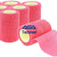 Self-Adherent Cohesive Tape Rolls in Assorted Sizes and Colors Pink 6-Pack Cohesive / Self Adhesive Bandages