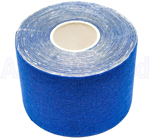 5-Pack Kinesiology Sports Muscles Running Care Elastic Physio Therapeutic Tape Rolls - Assorted Colors Blue Kinesiology Tape