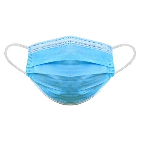 50-Pack Disposable Face Masks 3-Ply with Ear Loops, Single Use, Non Woven PPE Essentials