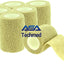 Self-Adherent Cohesive Tape Rolls in Assorted Sizes and Colors Tan 6-Pack Cohesive / Self Adhesive Bandages