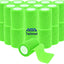 Self-Adherent Cohesive Tape Rolls in Assorted Sizes and Colors Green 24-Pack Cohesive / Self Adhesive Bandages