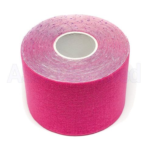 5-Pack Kinesiology Sports Muscles Running Care Elastic Physio Therapeutic Tape Rolls - Assorted Colors Pink Kinesiology Tape