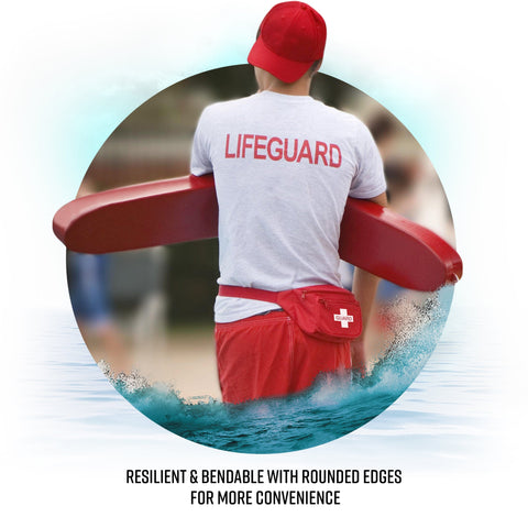 Premium Lifeguard Rescue Tube with Matching Red Whistle Lifeguard Kits