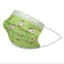 Kids Disposable Face Mouth Mask 3-Ply with Ear Loop 50-Pack Children's Mask Green Dog Face Masks