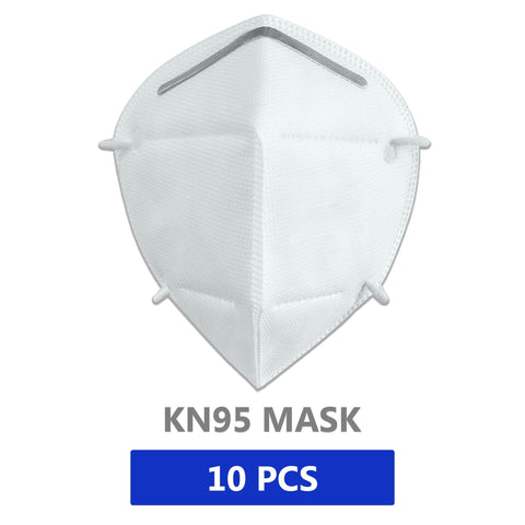 KN95 Face Masks, Breathing Safety Respirator Masks Set for Protection from Dust, Pollen 10 PPE Essentials
