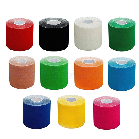 5-Pack Kinesiology Sports Muscles Running Care Elastic Physio Therapeutic Tape Rolls - Assorted Colors Kinesiology Tape
