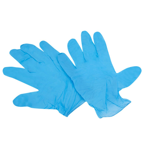 Nitrile Powder Free Examination Gloves, Latex Free - 100 Count (Medium) Large PPE Essentials