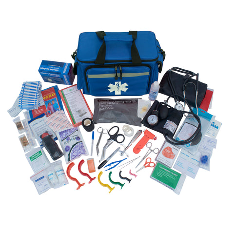 ASA Techmed Deluxe Medical First Aid Trauma Kit Navy Blue First Aid Kits