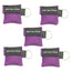 Keychain CPR Masks with One-Way Valve 5-Pack - Assorted Colors Purple CPR Masks