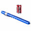 Nurse Pupil Gauge LED Pen Light Aluminum Penlight with Batteries - Assorted Colors Blue Flashlights