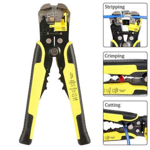 Professional Automatic Wire Striper Cutter Stripper Crimper Pliers Terminal Tool Wire Strippers / Crimpers