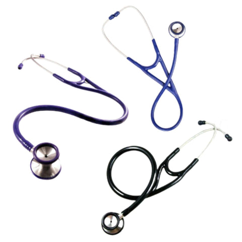 Professional Cardiology Stethoscope, Stainless Steel (Black, Blue, Purple) Stethoscopes